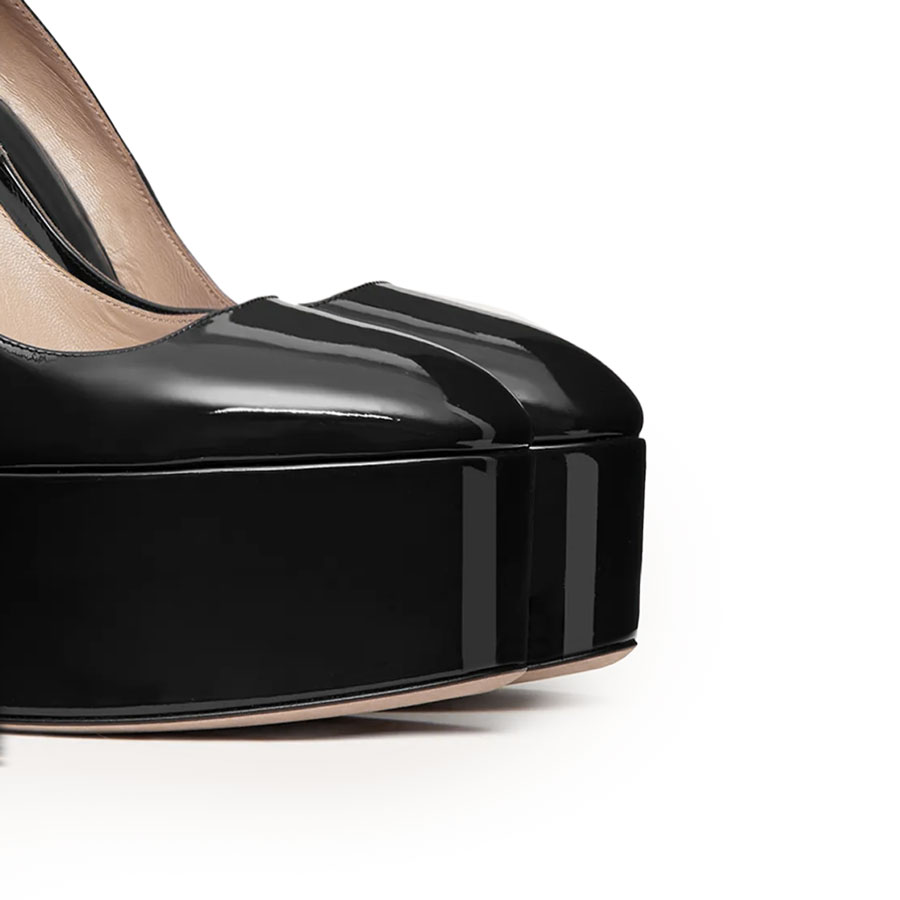 AMALIA DÉCOLLETÉ VERNICE NERA