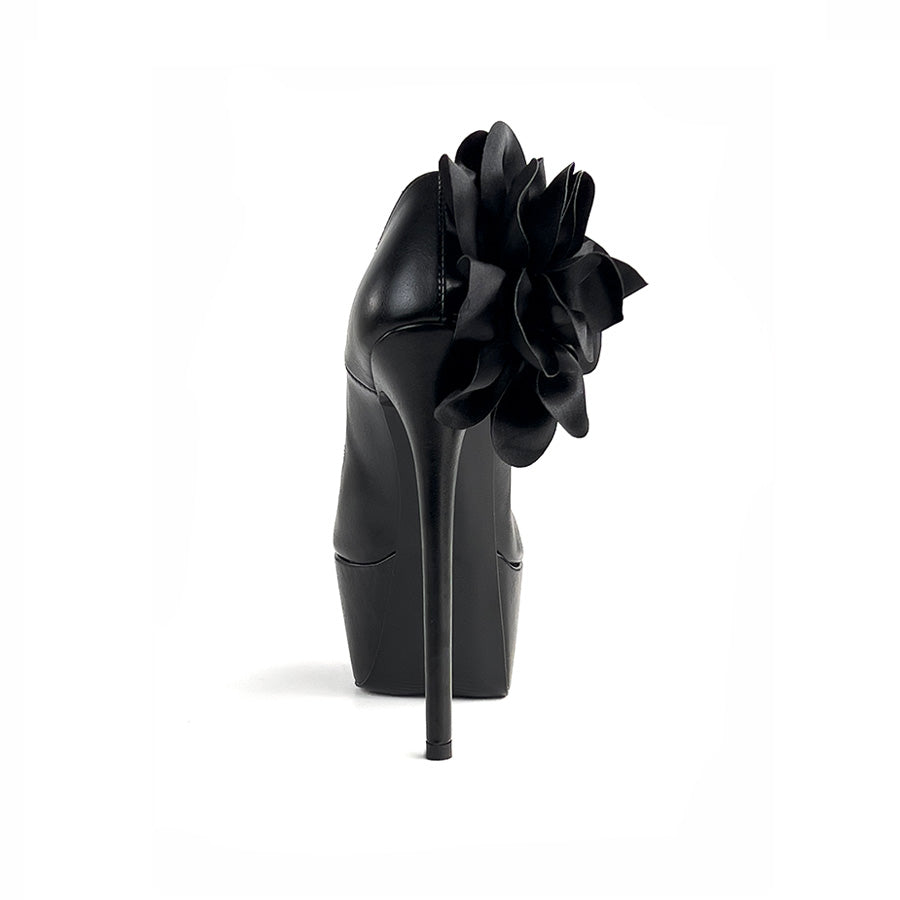 Décolleté pelle nera/ fiocco – COD. 46082